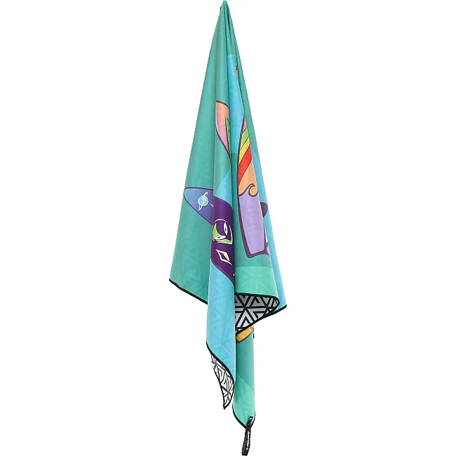 Полотенце для пляжа и бассейна из микрофибры SURFBOARD BEACH TOWEL T-SBT 80х160 см (Голубой)