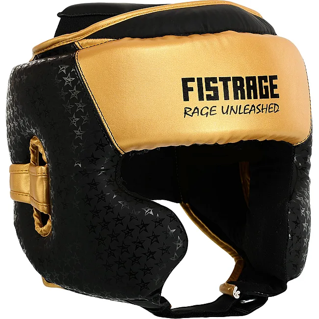 Шлем для бокса в мексиканском стиле
 FLEX FISTRAGE VL-5500 (Черный-золотой)