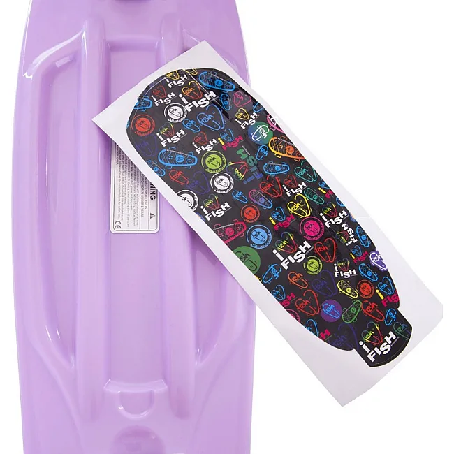 Пенни борд Penny Board круизер пластиковый со светящимися колесами 22