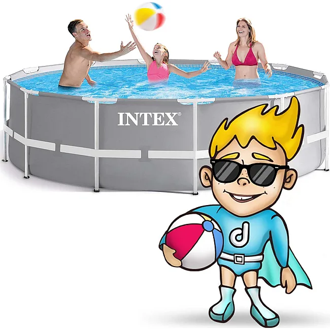 Каркасный бассейн 17in1 INTEX 26716, 366 x 99 см + машина для создания пузырей