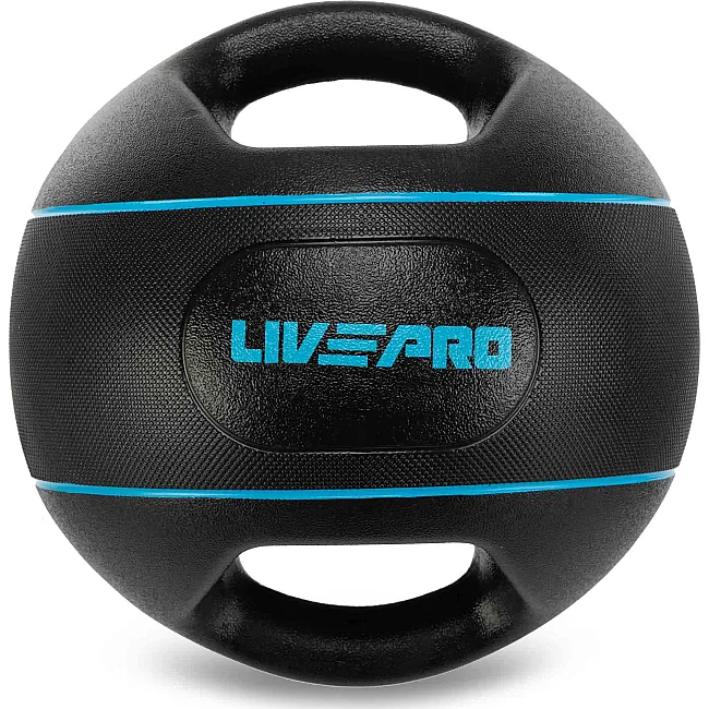 Медбол мяч медицинский двуручный с хватами LiveUp
 LP8111-7 7кг