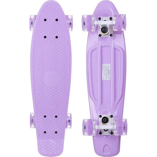 Пенни борд Penny Board круизер пластиковый со светящимися колесами 22