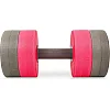 Гантель для аквафитнеса и аквааэробики аква-гантель Aqua Dumbbell MADWAVE
 Round Bar Float M082502 1шт (Серый-розовый)