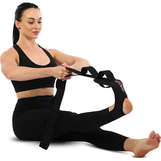 Лента стропа с петлями для растяжки STRETCHING STRAP EZOUS I-01 8 петель