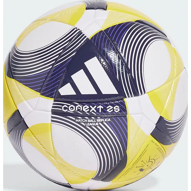 Мяч футбольный Adidas CNXT25 LGE белый, желтый, темно-синий