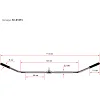 Рукоятка для вертикальной тяги ручка для блочного тренажера HIGHQ SPORT SC-81073 хром