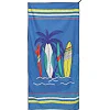 Полотенце для пляжа и бассейна из микрофибры SURFBOARD BEACH TOWEL T-SBT 80х160 см (Голубой)