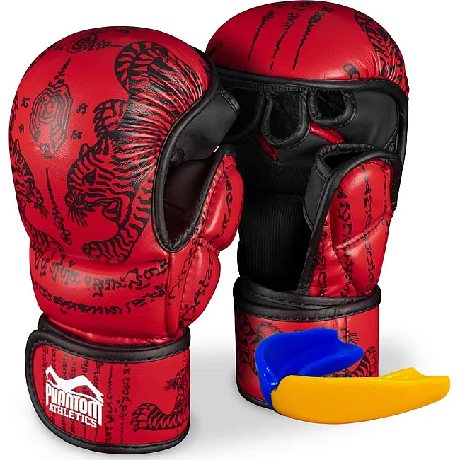 Перчатки для ММА Phantom Muay Thai Red (капа в подарок)