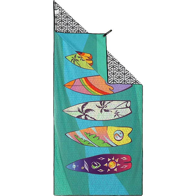 Полотенце для пляжа и бассейна из микрофибры SURFBOARD BEACH TOWEL T-SBT 80х160 см (Голубой)