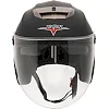 Распродажа! Открытый мотошлем Три четверти FGN M-605 (Черный)