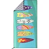 Полотенце для пляжа и бассейна из микрофибры SURFBOARD BEACH TOWEL T-SBT 80х160 см (Голубой)