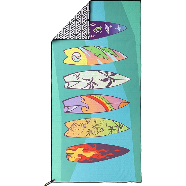Полотенце для пляжа и бассейна из микрофибры SURFBOARD BEACH TOWEL T-SBT 80х160 см (Голубой)