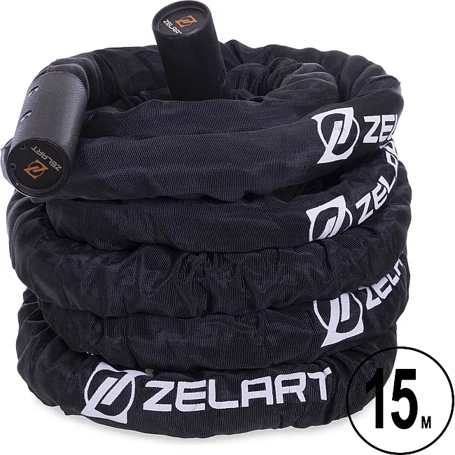 Канат для кроссфита в защитном рукаве
 ZELART
 FI-2631-15 15м