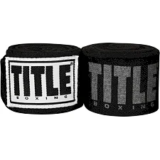 Бинты для бокса TITLE Boxing Power-Flex Elite 180" Black (4.5м.)