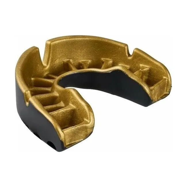 Капа для бокса OPRO Gold детская (возраст до 10 лет) Black/Gold (art.102505001)