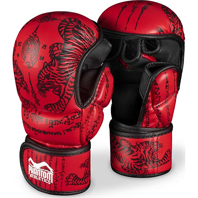 Перчатки для ММА Phantom Muay Thai Red (капа в подарок)