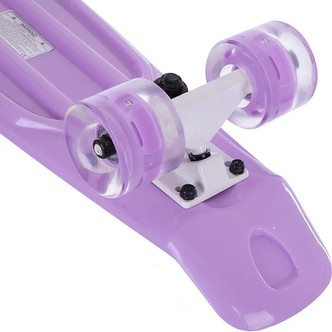 Пенни борд Penny Board круизер пластиковый со светящимися колесами 22