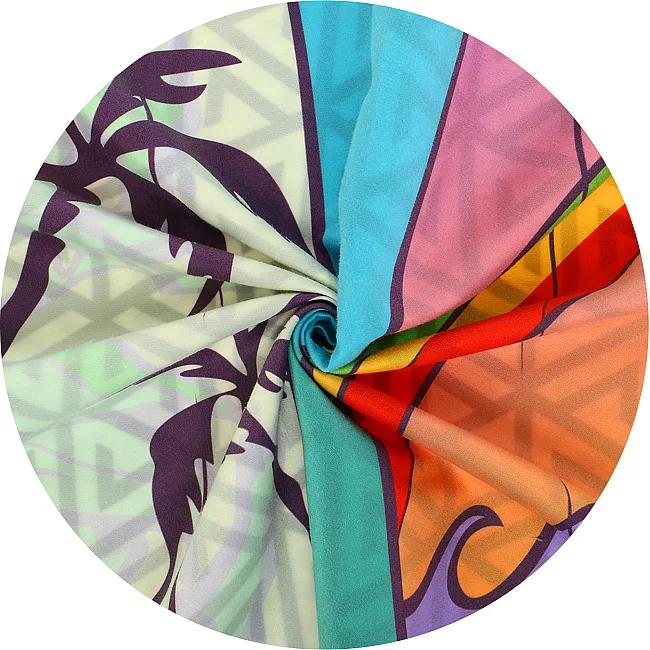 Полотенце для пляжа и бассейна из микрофибры SURFBOARD BEACH TOWEL T-SBT 80х160 см (Голубой)