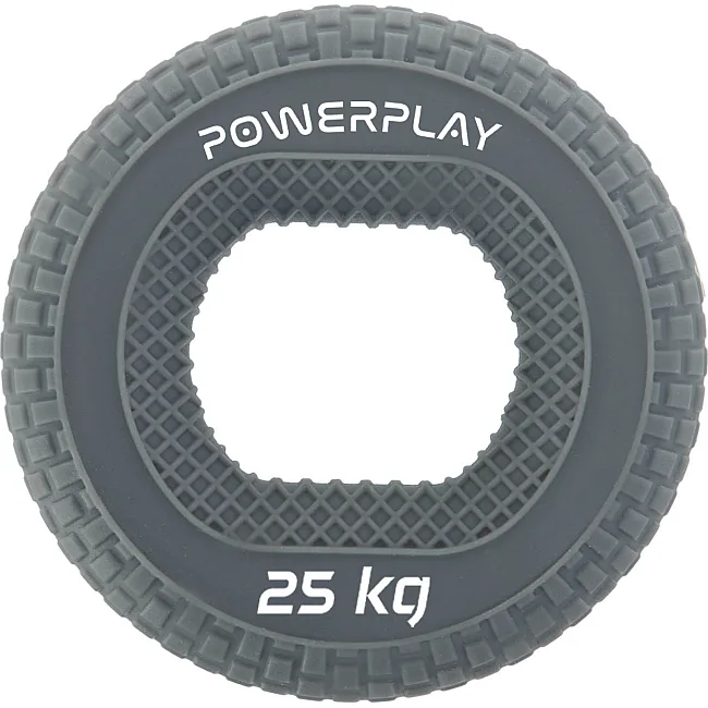 Эспандер кистевой силиконовый PowerPlay PP-4333 Large 25 кг. Серый