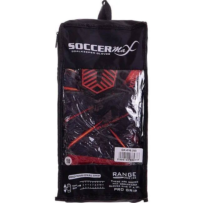Вратарские перчатки
 профессиональные с защитой пальцев SOCCERMAX GK-016
 7-11