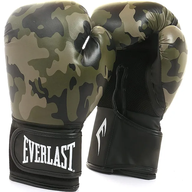 Боксерські рукавиці Everlast SPARK TRAINING GLOVE чорний, коричневий 10 унцій