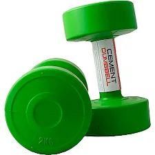 Гантелі пластикові пара CEMENT DUMBELL 2х2кг
