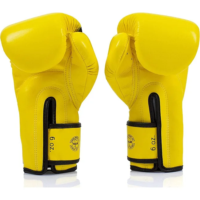 Боксерські рукавиці Fairtex BGV14 Yellow (бинти в комплекті)