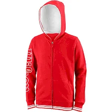 Детская толстовка Wilson TEAM II FZ HOODY Y red