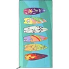 Полотенце для пляжа и бассейна из микрофибры SURFBOARD BEACH TOWEL T-SBT 80х160 см (Голубой)