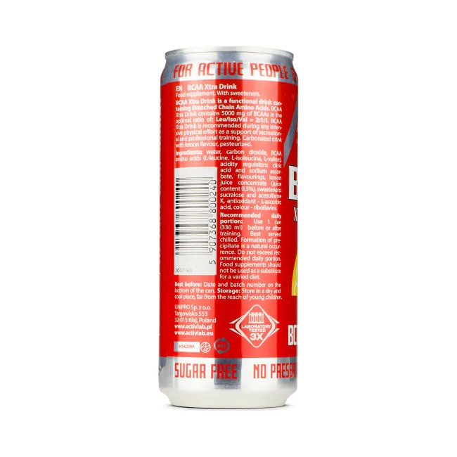 Аминокислота ActivLab BCAA Xtra Drink 5000 mg 330 ml Orange Flavour