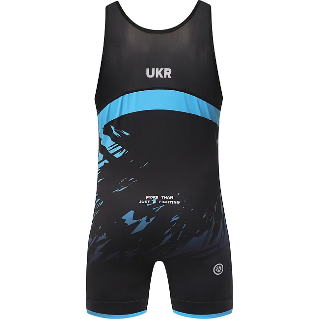Детское трико для единоборств PERESVIT Turmoil Wrestling Singlet Blue Black