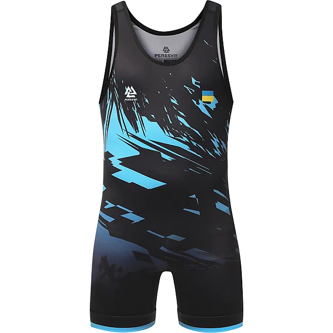 Детское трико для единоборств PERESVIT Turmoil Wrestling Singlet Blue Black