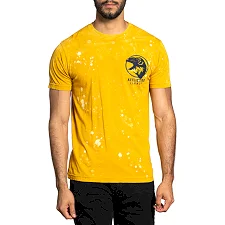 Футболка AFFLICTION Blackbird A24542 Gold Constrution