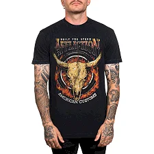 Футболка мужская AFFLICTION AC Midwest Run Black Lava Wash