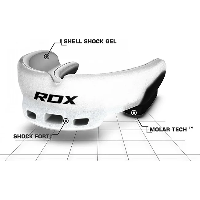 Капа для бокса RDX GEL 3D Elite White