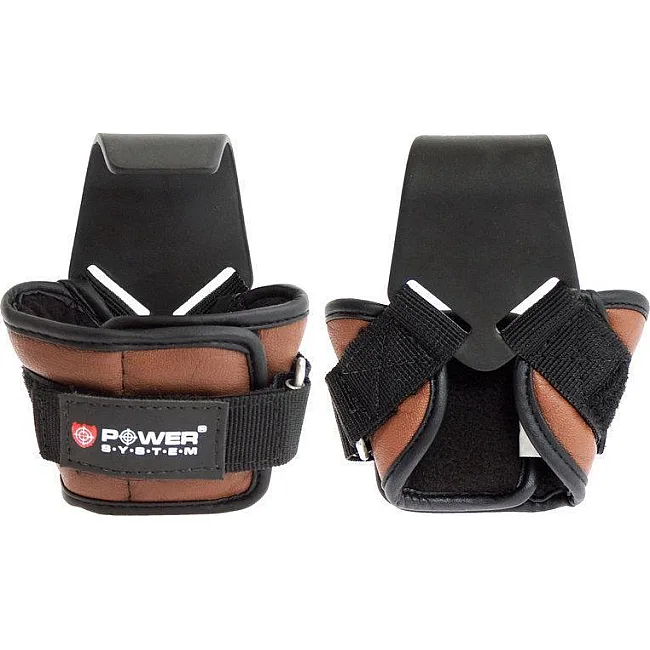 Крюки для тяги на запястье POWER SYSTEM PS-3300 Hooks Brown