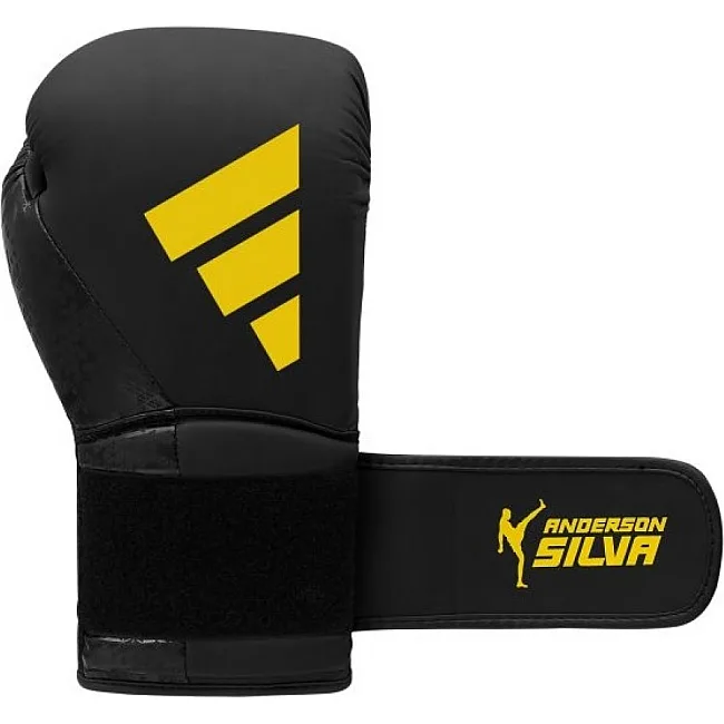 Перчатки для бокса ADIDAS X ANDERSON SILVA 50 | черно/желтый | ADIDAS ADIAS50T