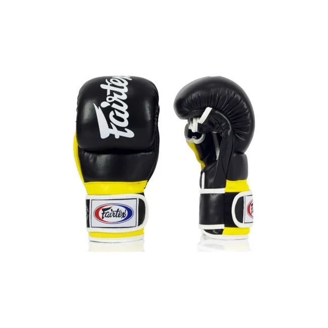 Перчатки для ММА Fairtex FGV18 Super Sparring Gloves Black Yellow