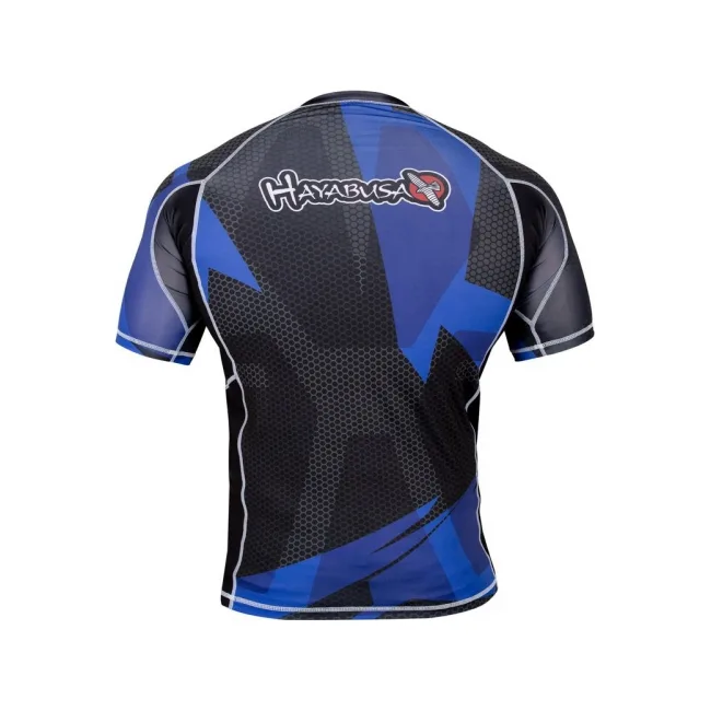 Рашгард Hayabusa Metaru Black-Blue с кор. рукавом