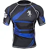 Рашгард Hayabusa Metaru Black-Blue с кор. рукавом
