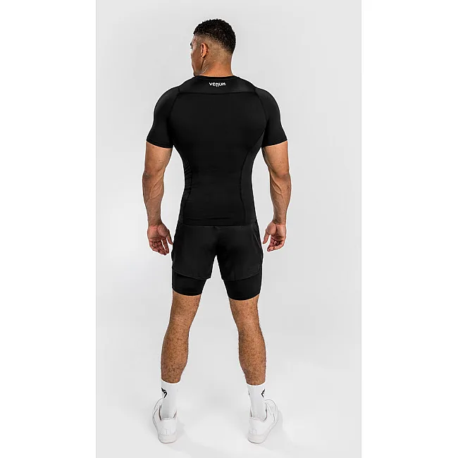 Рашгард VENUM Attack Mens Short Sleeve Black