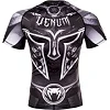 Рашгард Venum Gladiator 3.0 Rashguard Black White Short Sleeves