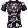Рашгард Venum Gladiator 3.0 Rashguard Black White Short Sleeves