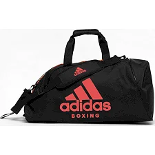 Сумка-рюкзак з червоним логотипом Adidas Boxing (чорний, ADIACC052B)