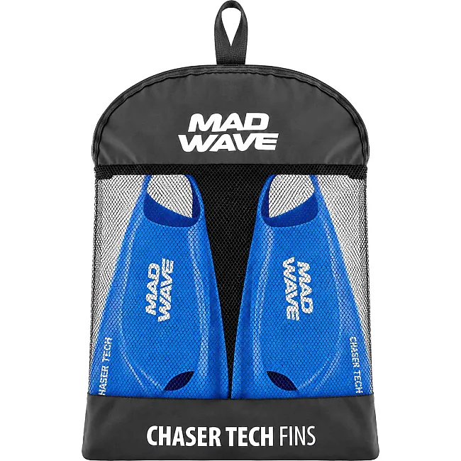 Ласти тренувальні з відкритою п'ятою MADWAVE Chaser tech M074306 (Чорний)