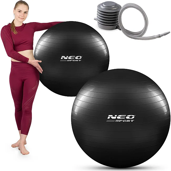 М'яч гимнастический Neo-Sport NS-952 75 см - черный