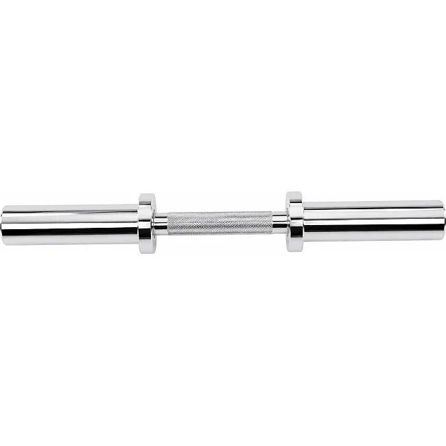 Гриф для гантели хромированный с замками ZELART TA-9695-28 (Хром)