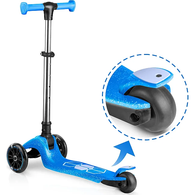 Детский самокат трехколесный Ricokids Jelly синий
