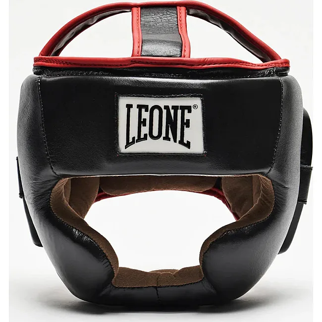 Боксерский шлем Leone CS426 FULL COVER Black