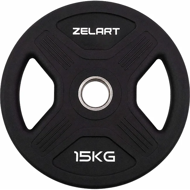 Млинці диски TPU 2 Handle металева втулка ZELART TA-6995-15 (Чорний)